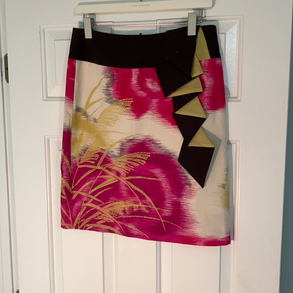 Cute skirt with back zipper. Fully lined.